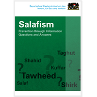 Titel der Broschüre "Salafismus" Englisch Titel der Broschüre "Salafismus" Englisch
