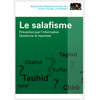 Titel der Broschüre "Salafismus" Französisch Titel der Broschüre "Salafismus" Französisch