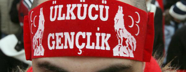 Ein Anhänger der Ülkücü-Bewegung Ein Anhänger der Ülkücü-Bewegung