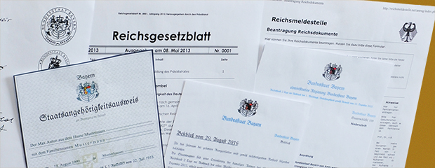 Fantasiedokumente von "Reichsbürgern" Fantasiedokumente von "Reichsbürgern"