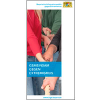 Titel des Flyers "Gemeinsam gegen Extremismus" Titel des Flyers "Gemeinsam gegen Extremismus"