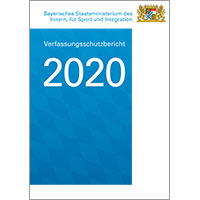 Titelseite Verfassungsschutzbericht 2020 Titelseite Verfassungsschutzbericht 2020